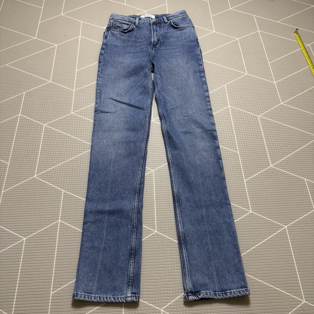 Reformation Liza High Waist Straight Leg Jeans Size 24 Lanai Wash 90s Tencel